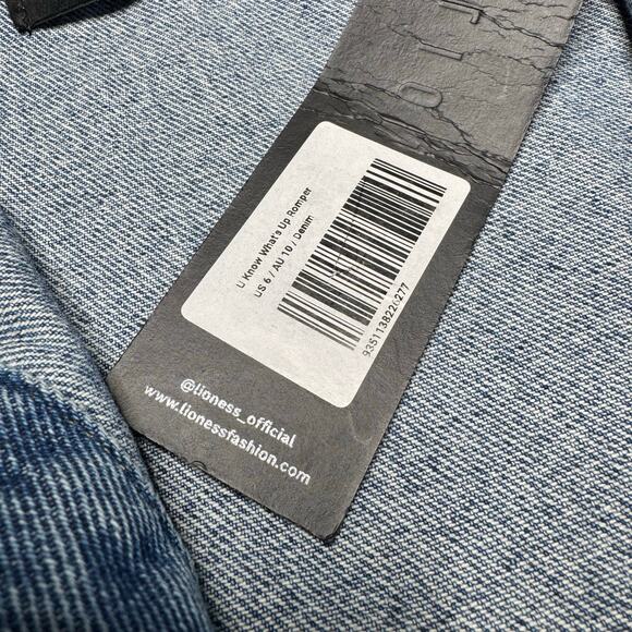 Lioness | NWT U Know What's Up Denim Romper - Picture 5 of 7